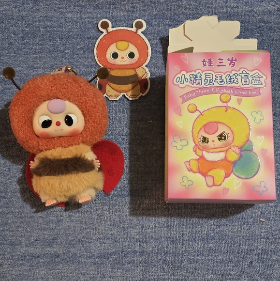 Baby Three Elf Plush Blind Box Ladybug 100% Authentic - Picture 1 of 8
